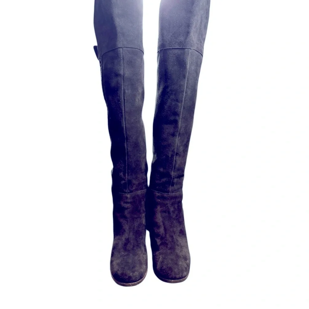 DV by Dolce Vita Dark Brown Suede Over‑The‑Knee Boots Size 8